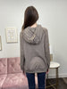 True You Women's Exposed Stitch Long Sleeve Knit Hoodie *Final Sale*