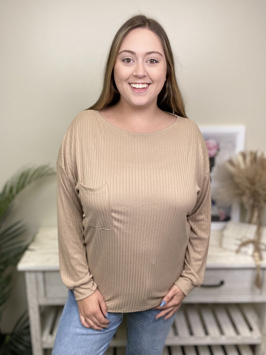 Dreaming Bigger Women's Hi-Low Stretchy Long Sleeve Top *Final Sale*