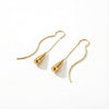 ALB Custom Gold Teardrop Threader Earrings