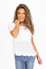 Women's Scalloped Edge Knit Top