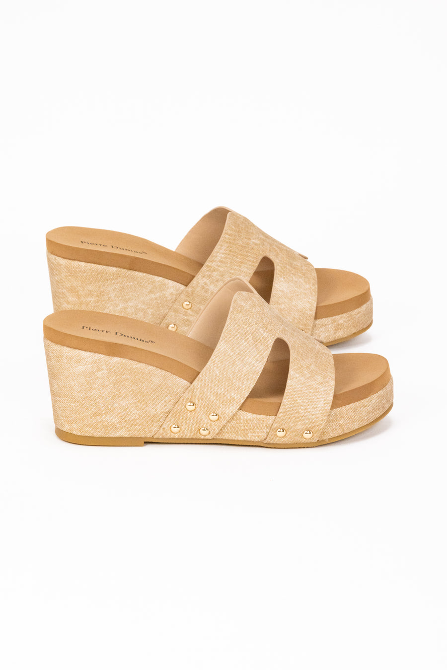 Pierre Dumas Vivian Women's Slide On Wedge Sandal