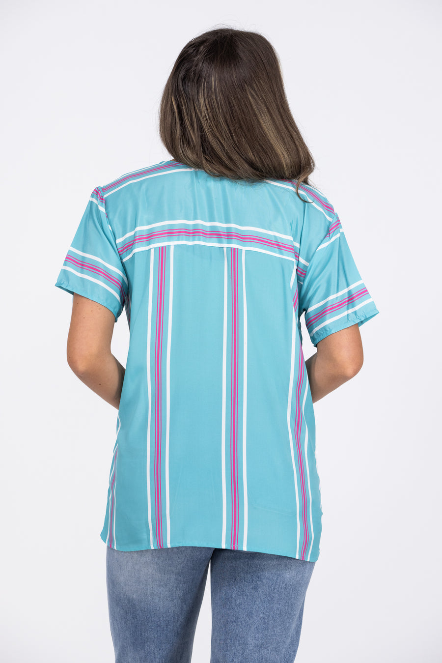 Sterling Jane Women's Striped Short Sleeve Top *Final Sale*