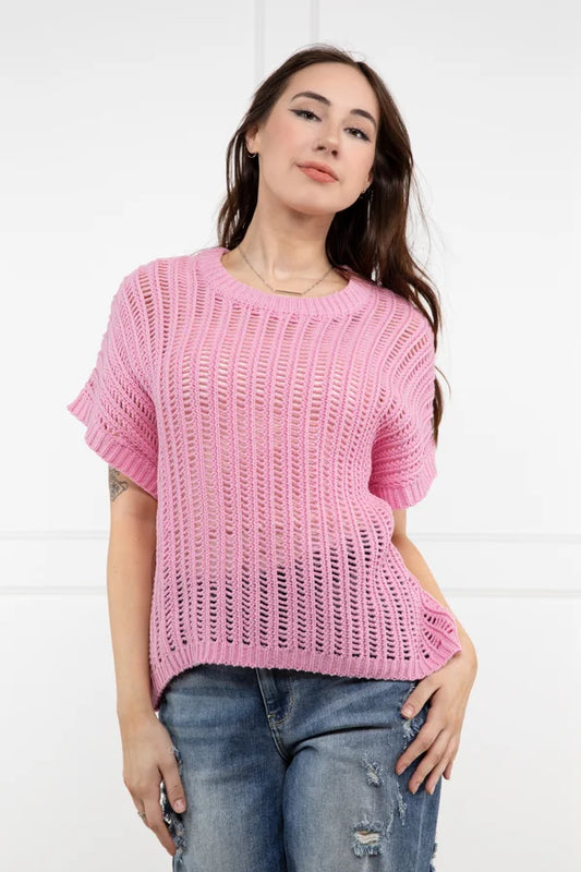 A Little Breezy Women's Open Weave Sweater