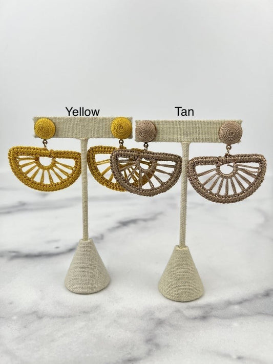 Genevieve Dangle Crochet Earrings