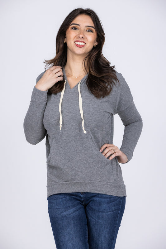 Mine Please Women's Long Sleeve Hoodie Top