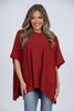 Drop Of Love Women's Front Pocket Loose Short Sleeve Top *Final Sale*