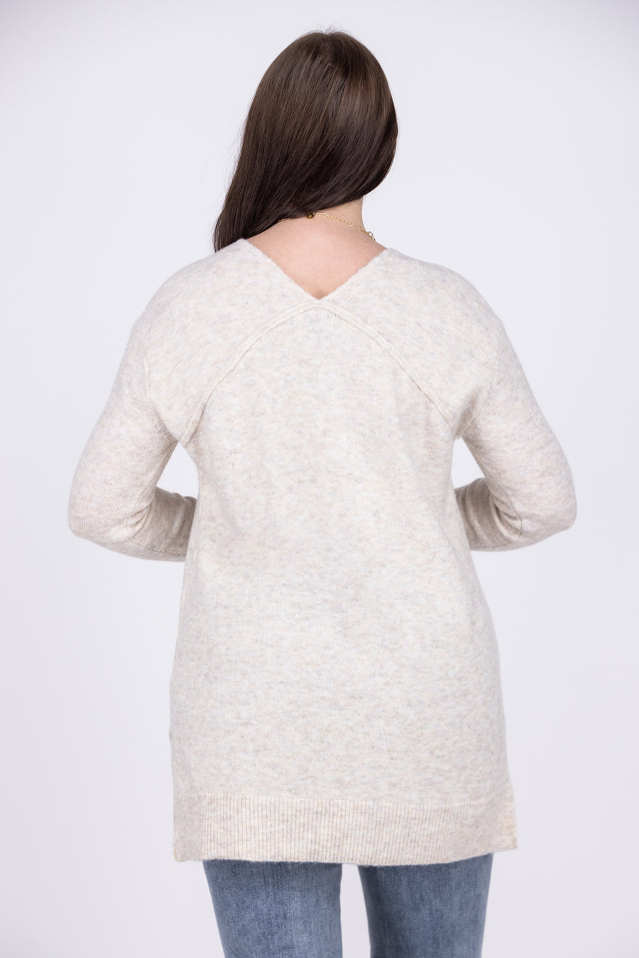 Seam Dream Women's V-Neck Hi Lo Sweater *Final Sale*