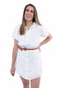 Women's Short Sleeve Button-Down Mini *Final Sale*