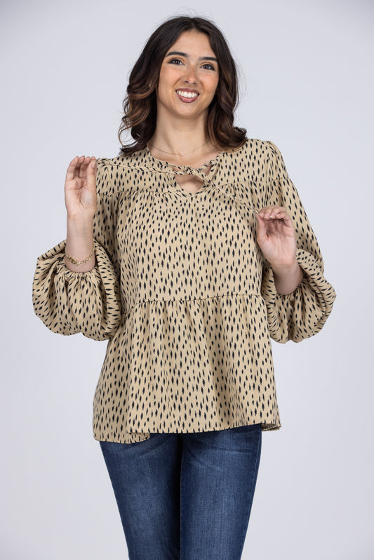 No Changing My Mind Women's Flare Long Sleeve Top *Final Sale*