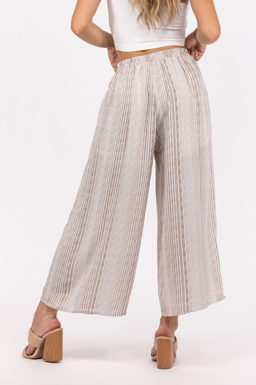 Blessings Women's Striped Palazzo Pants