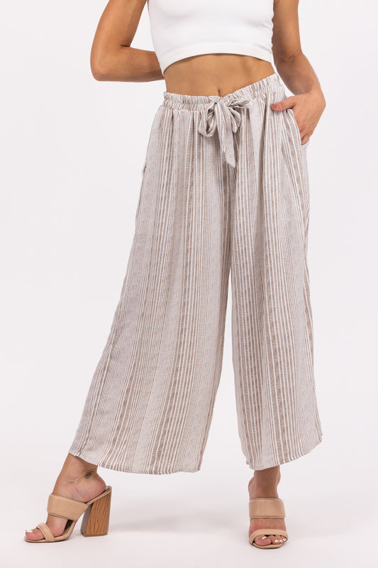 Blessings Women's Striped Palazzo Pants