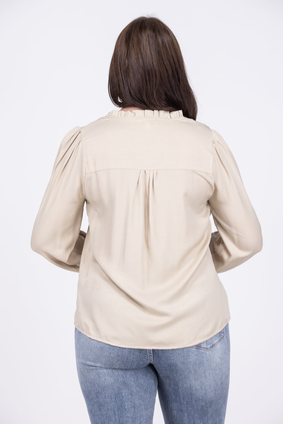 Things To Say Women's Ruffle Long Puff Sleeve Top *Final Sale*