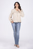 Things To Say Women's Ruffle Long Puff Sleeve Top *Final Sale*