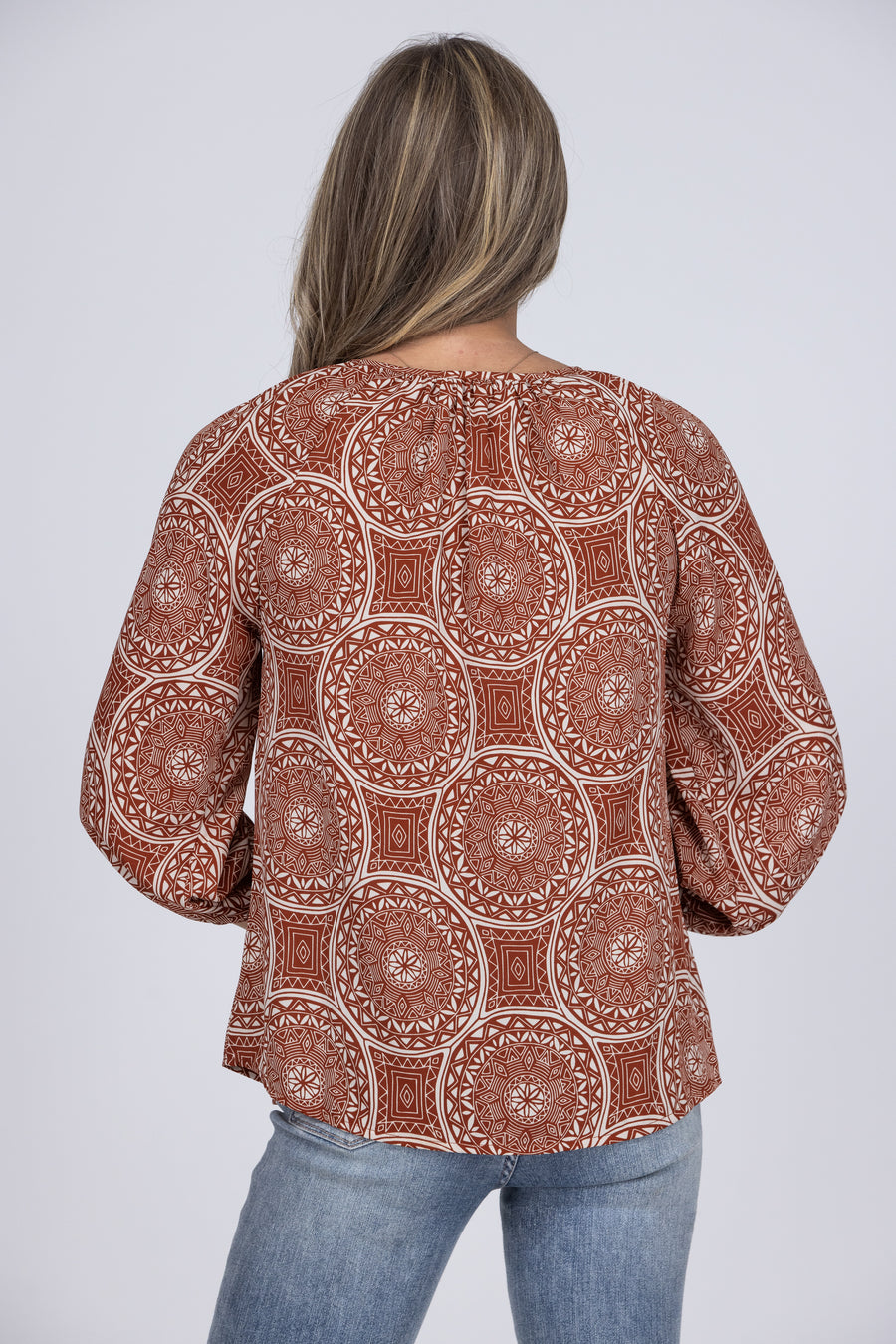 Never Let You Go Women's Boho 3/4 Puff Sleeve Top *Final Sale*