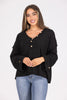 Be The Change Women's Cuffed Button Bell Sweater