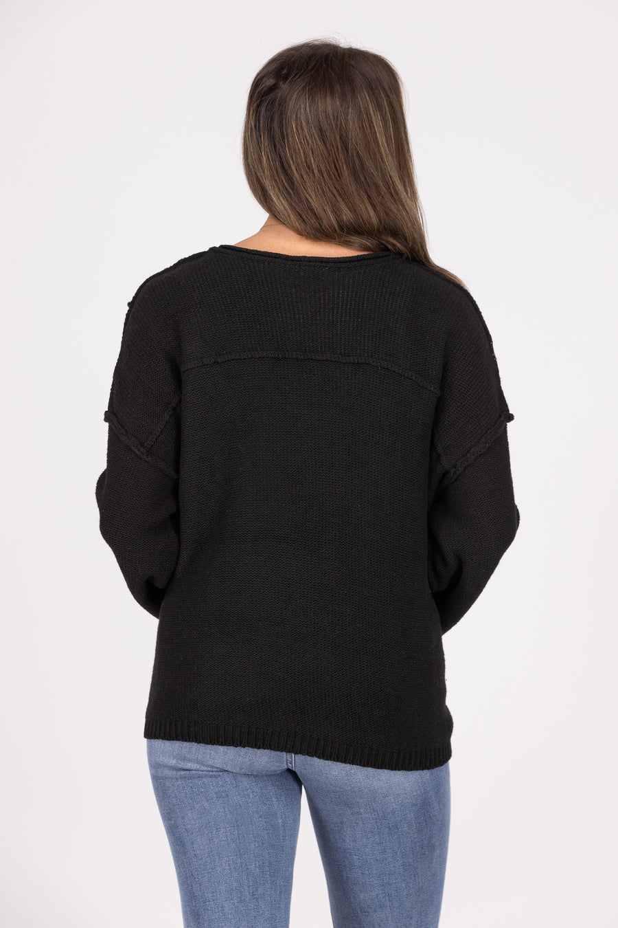 Be The Change Women's Cuffed Button Bell Sweater