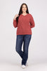 Sweetheart Women's Cross-Over Knit V-Neck Sweater