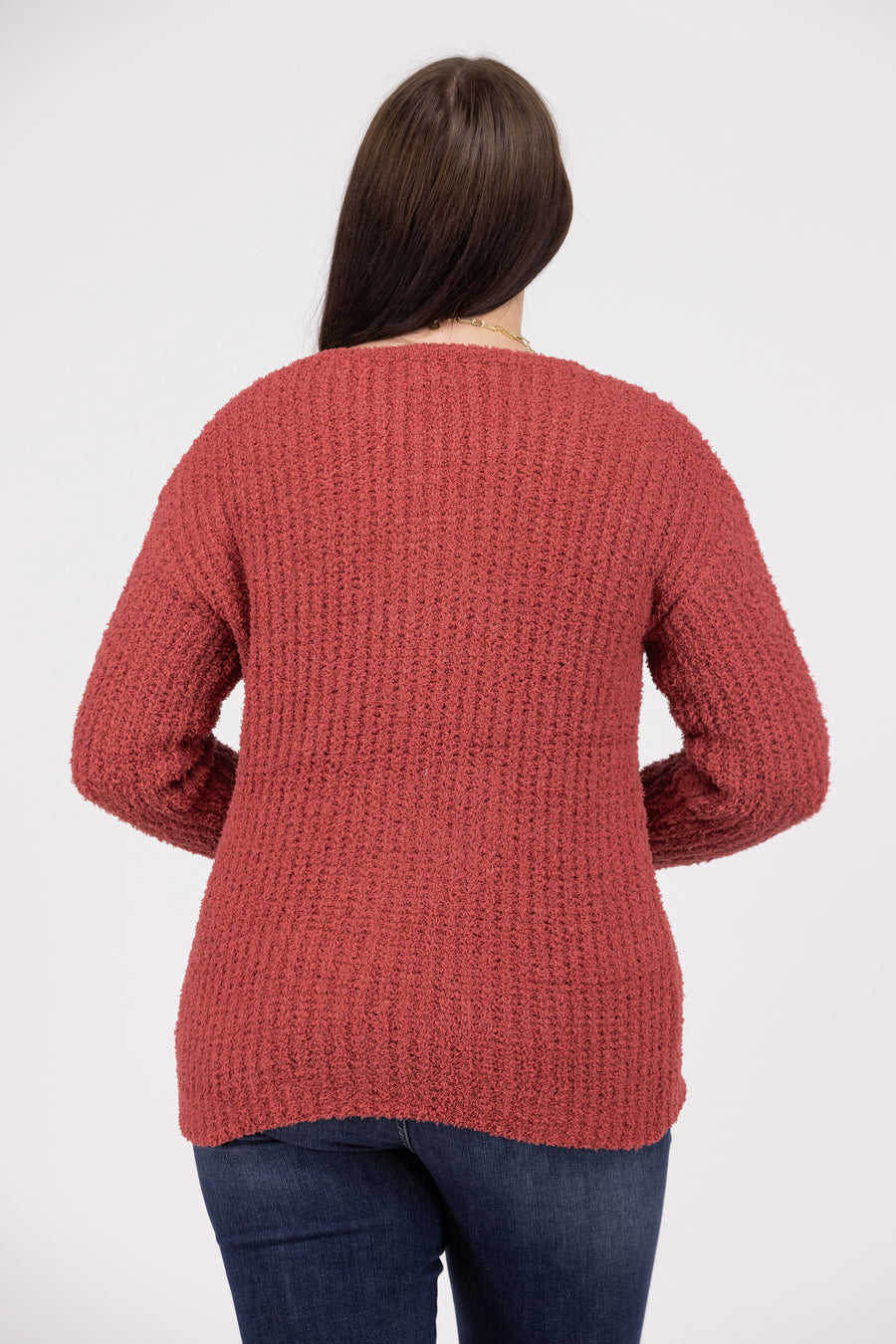 Sweetheart Women's Cross-Over Knit V-Neck Sweater