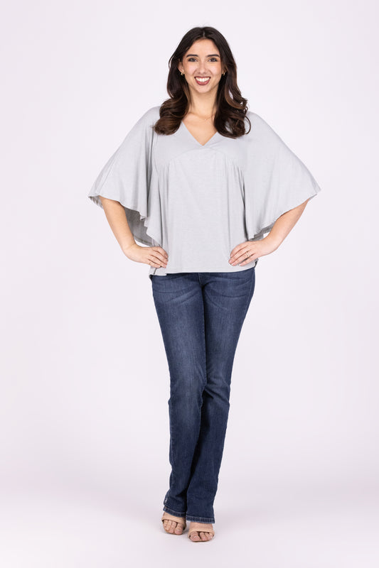 The Power Women's Poncho Style Short Sleeve Top * Final Sale*