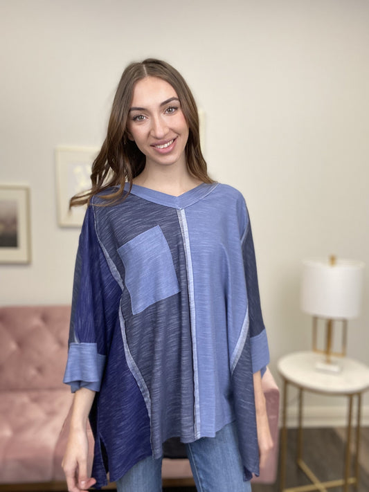 One Way Or Another Women's Oversized 3/4 Sleeve Top