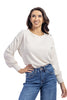 Women's Waffle Knit Long Sleeve Top