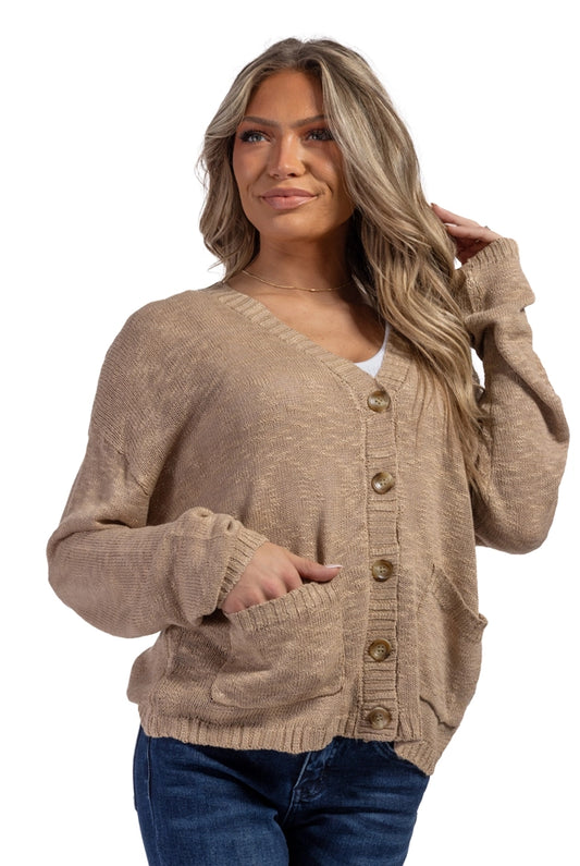 ALB Custom My Happy Place Women's Button Up Cardigan