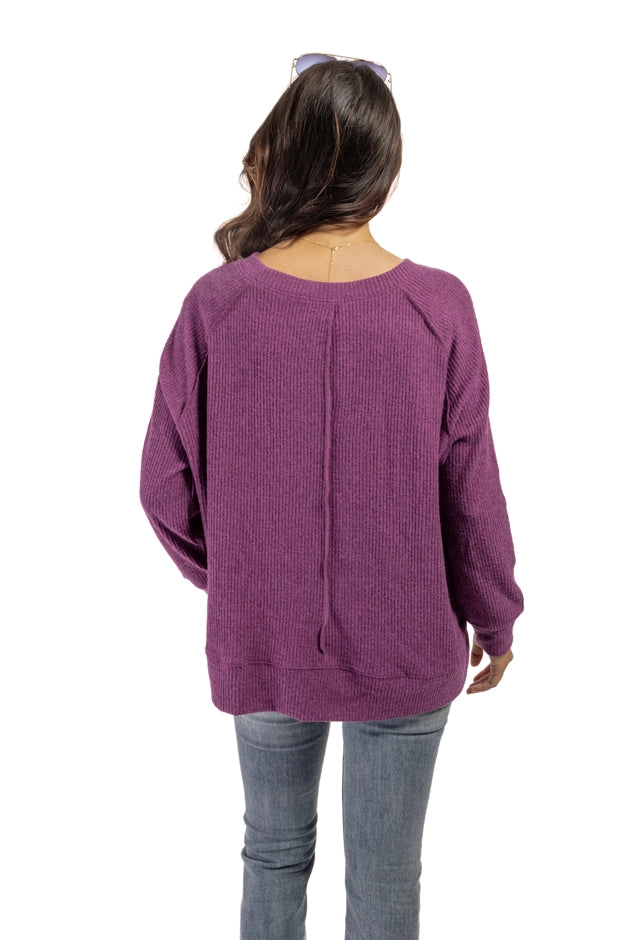 Women's Ribbed Long Sleeve Top *Final Sale*