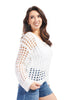Women's Open Knit Sweater-Off White