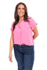 Women's Collared Button Up Short Sleeve Shirt