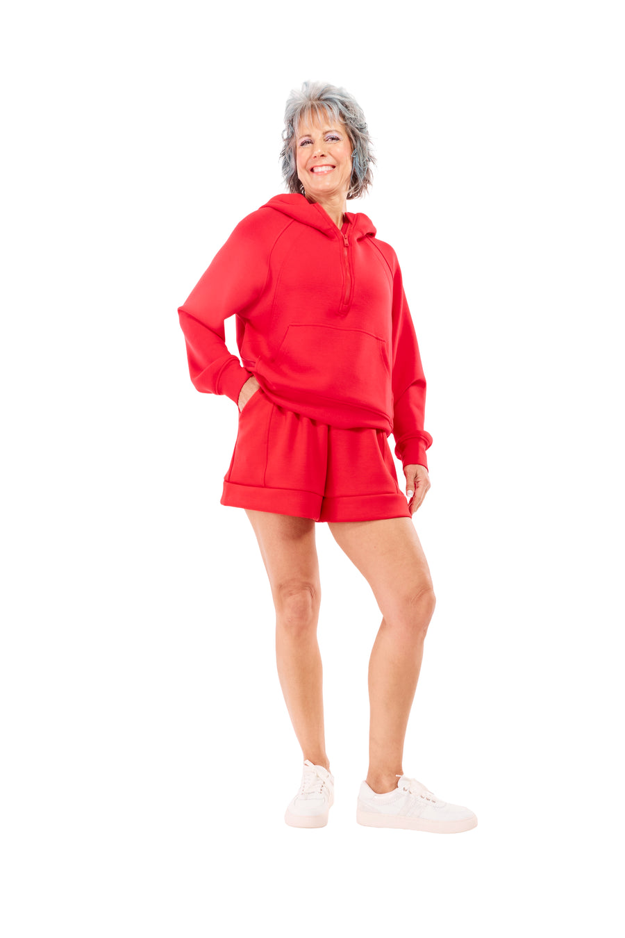 Women's Casual Shorts - Red