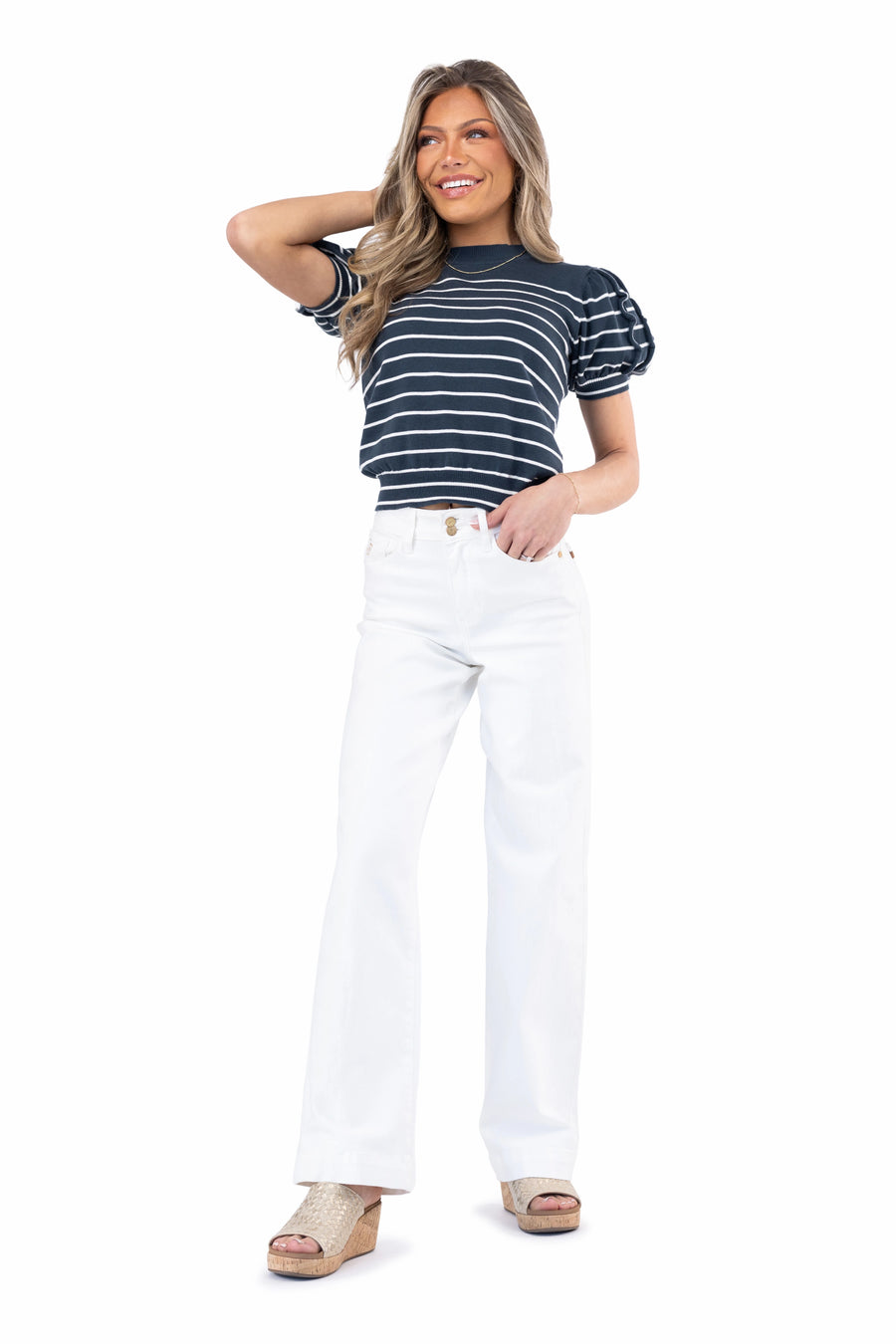 Women's Striped Knitted Top