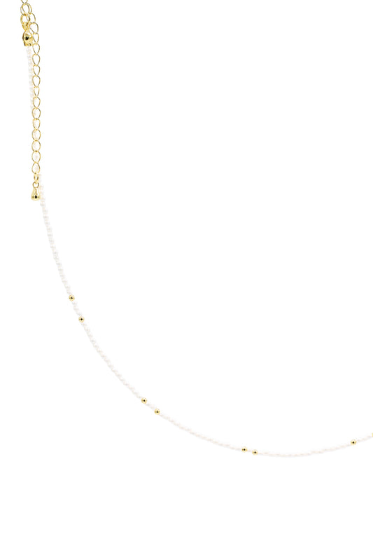 B.b Lila Pearls Baby Necklace