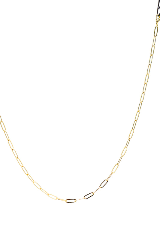 B.B. Lila Solid Paperclip Necklace