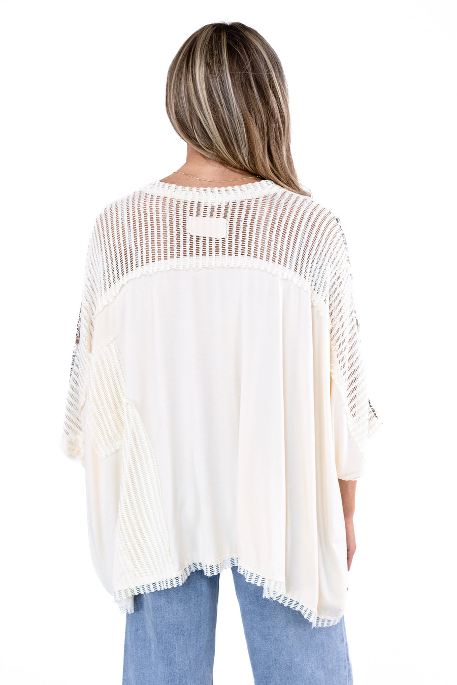 Women's Oversized Drop Shoulder Floral Top