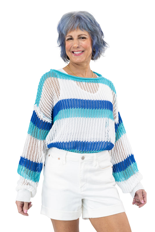 Women's Striped Knit Sweater