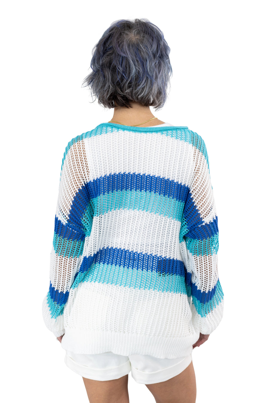 Women's Striped Knit Sweater