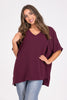With The Wind Women's V-Neck Short Sleeve Top *Final Sale*