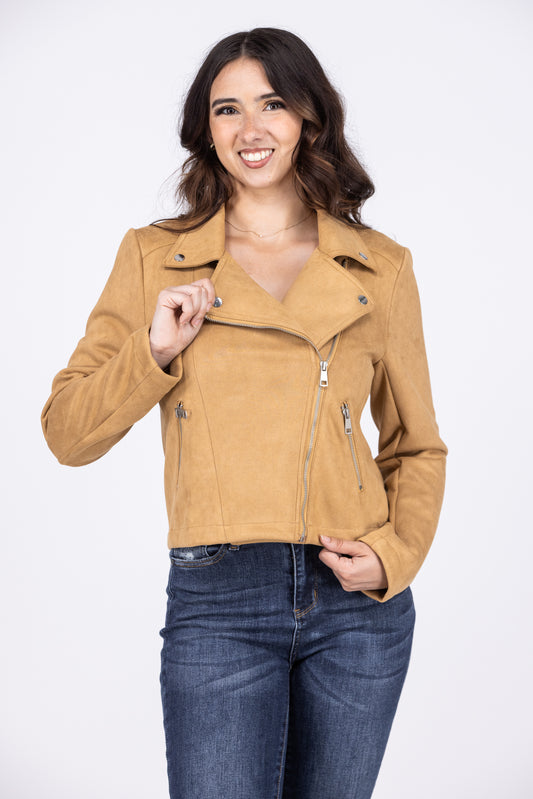 On The Edge Women's Asymmetrical Zip Up Jacket *Final Sale*