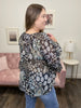 Loving Me Women's Paisley Ruffle Long Sleeve Top *Final Sale*