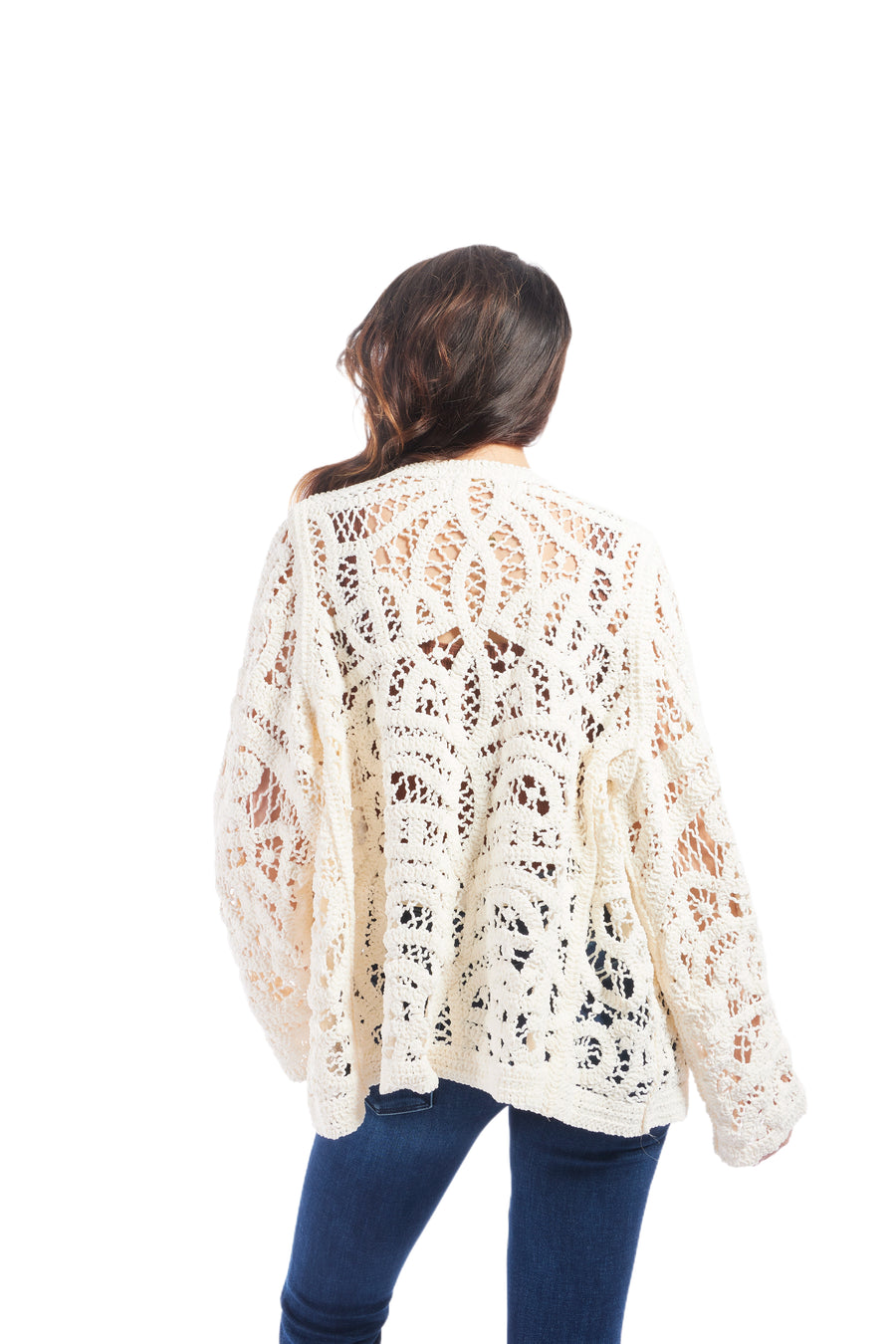 Women's Lightweight Boho Open Knit Cardigan