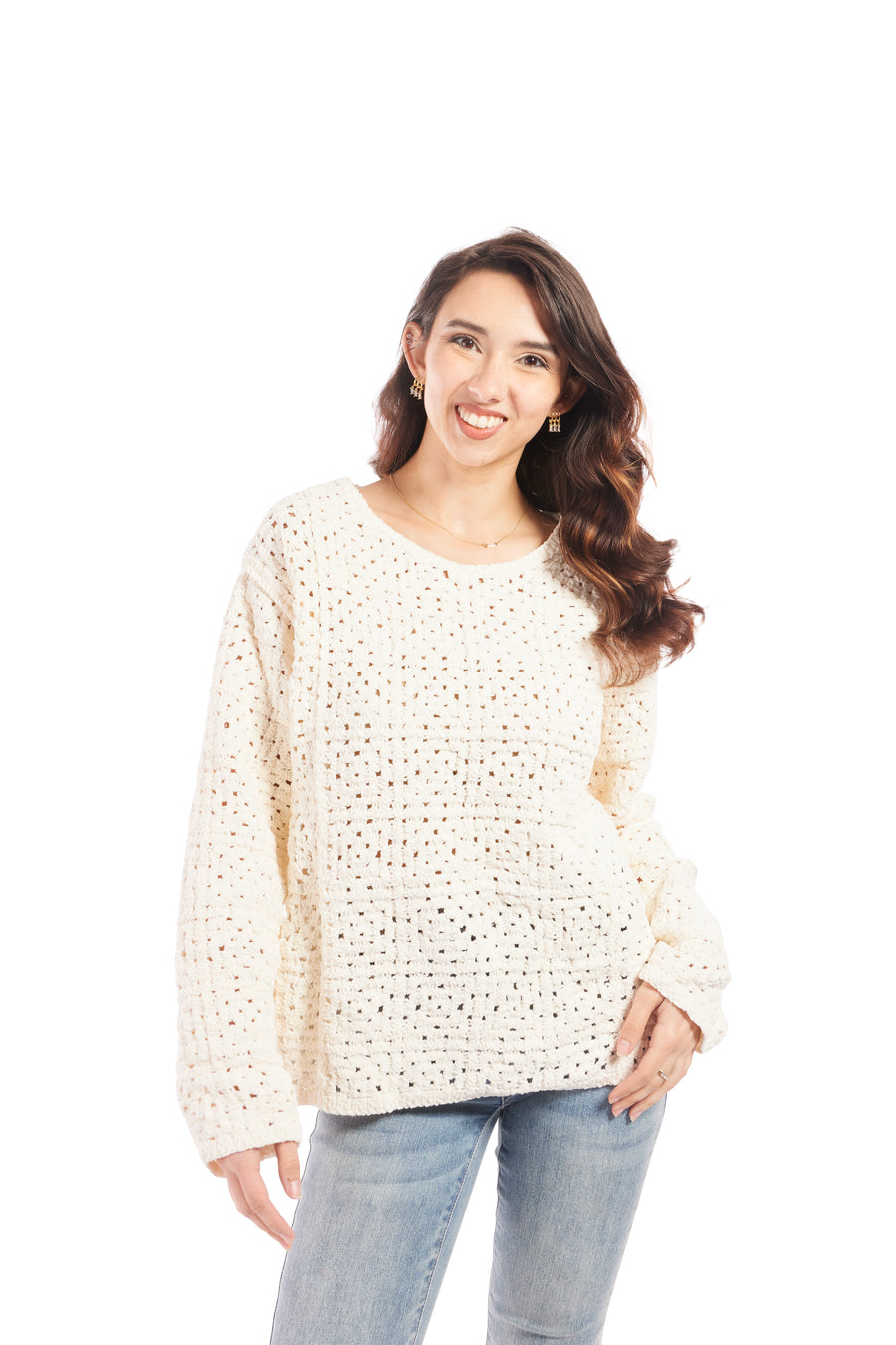 Women's Chunky Square Knit Sweater