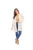 Women's Diamond Pattern Open Knit Crochet Cardigan