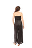 Date Night With Me Women's Flowy Satin Jumpsuit