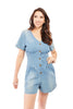 Heading Out Women's Denim Romper