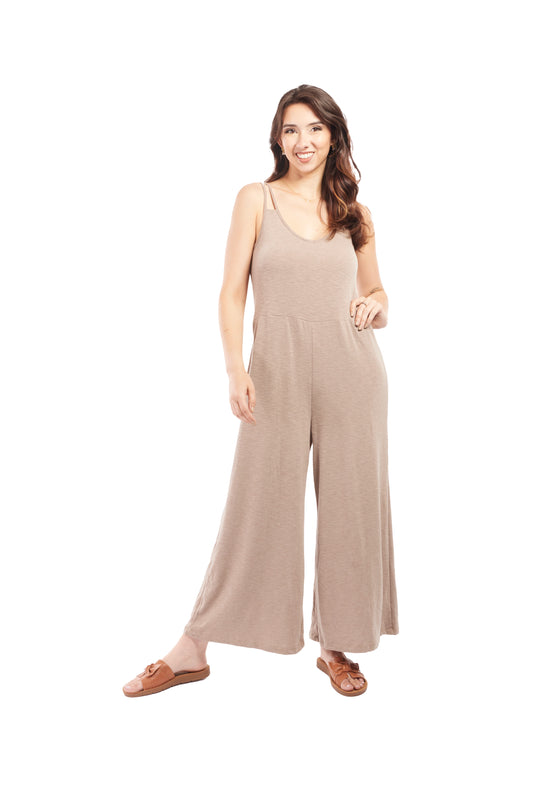 Live Your Life Women's Double Spaghetti Strap Wide Leg Jumpsuit *Final Sale*