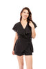 Meet Me In The Morning Women's Front Tie Wrap Around Romper
