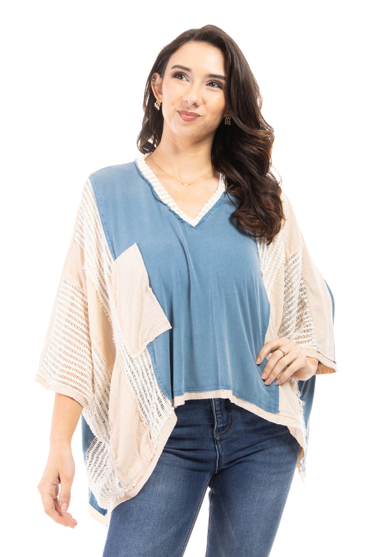 Anywhere You Go Women's Flowy Patchwork Top