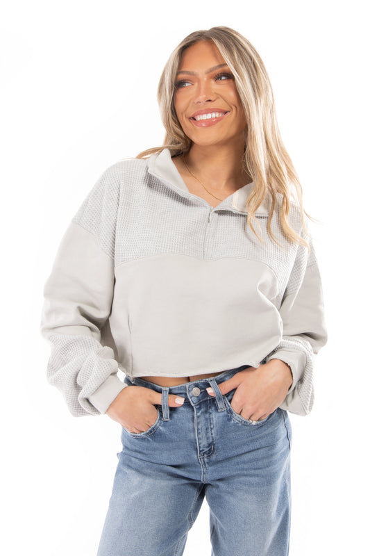 Connect With Yourself Women's Cropped Long Sleeve Top