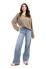 Easy Said Women's Waffle Knit Long Sleeve Top *Final Sale*