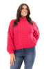 Eyes On The Prize Women's Mock Neck Cable Knit Sweater *Final Sale*